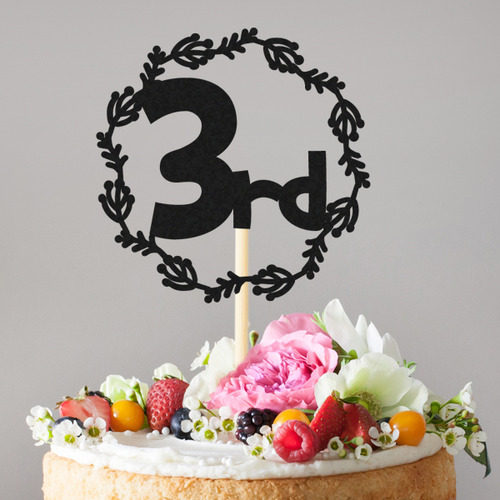 e베이비랜드,생일 케이크토퍼 TP212_열매타원 / 생일초 생일파티용품 숫자초