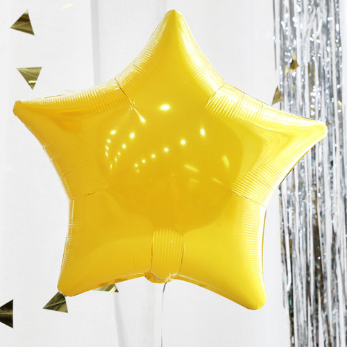 e베이비랜드,호일풍선(별_옐로우) 19인치 / 파티풍선 풍선 파티용품