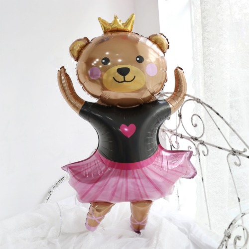 e베이비랜드,[GRABO 그라보] 댄싱베어 48인치 은박풍선 / 발레리나 곰 동물풍선 생일파티용품