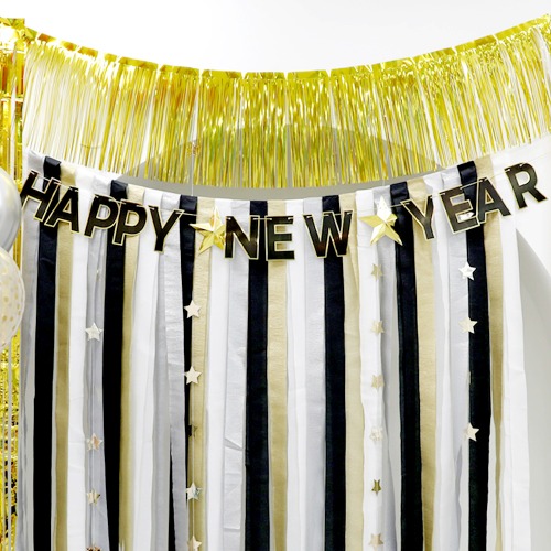 e베이비랜드,레터가랜드 HAPPY NEW YEAR 라인골드 / 파티용품 셀프사진 연말 이벤트 장식